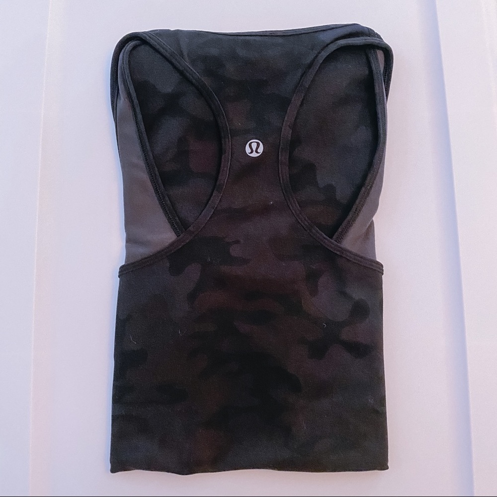 Lululemon Black camouflage cool racerback
